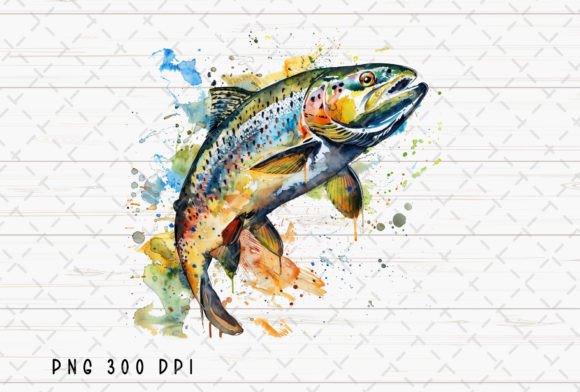 Download Trout Fish Watercolor Fishing PNG - Fish Collection