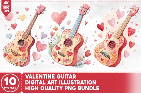 Download Valentine Guitar PNG Bundle - Bundle Collection