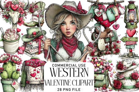 Download Western Valentine Clipart Bundle - Bundle Collection