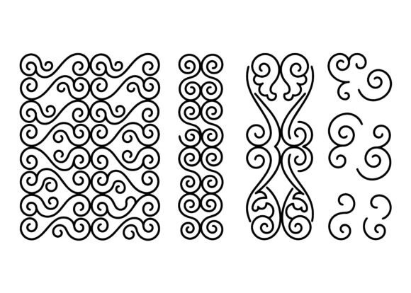 Download Ornamental Swirl Pattern EPS Bundle - Bundle Collection