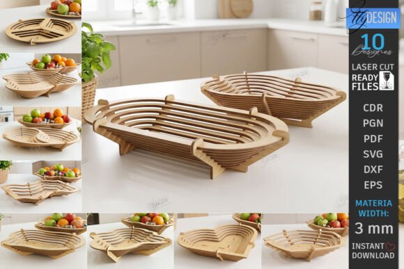 Download Layered Contour Bowl Laser Cut Bundle - Bundle Collection