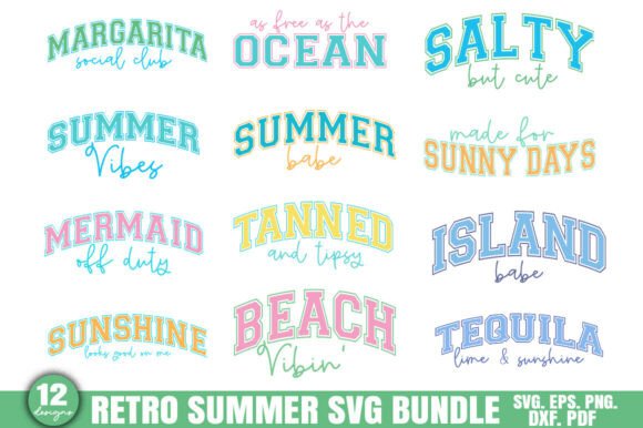 Download Summer SVG Bundle, Beach Vacation Quotes - Bundle Collection