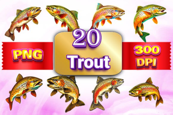 Download Trout Fish Clipart Bundle - Bundle Collection