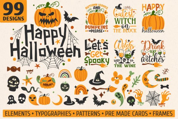 Download Halloween Graphics Bundle SVG, PNG, EPS - Bundle Collection