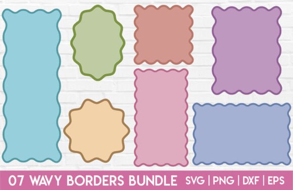 Download Wavy Border SVG Bundle Scalloped Shape - Bundle Collection