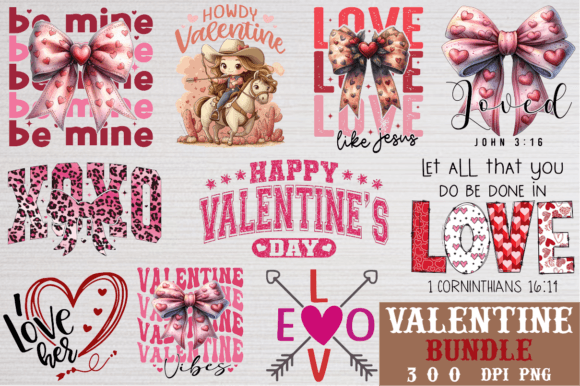 Download Valentine's PNG Bundle, Love PNG Bundle - Bundle Collection