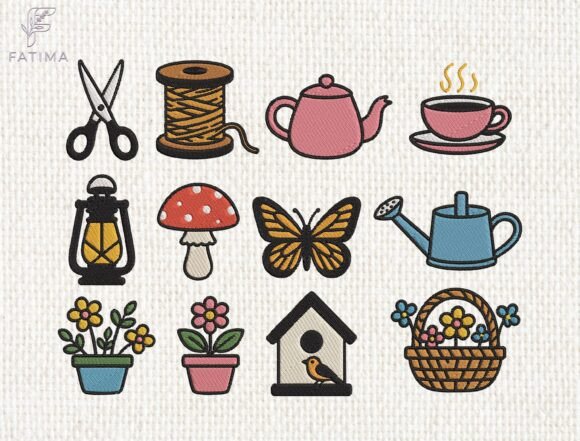 Download Cottagecore Garden Embroidery Bundle - Bundle Collection