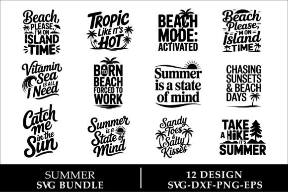 Download Summer Svg Design Bundle, Beach Svg - Bundle Collection