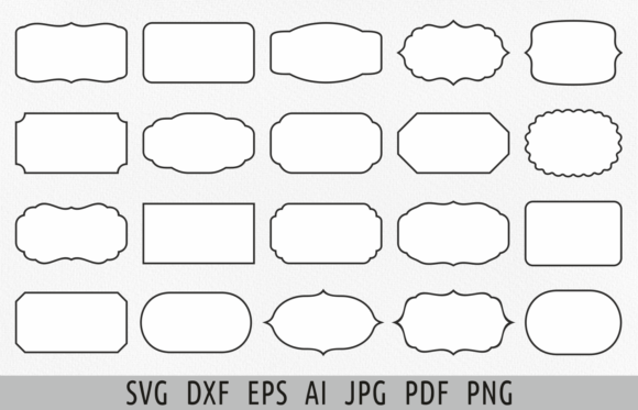 Download Label Shapes Svg Custom Label Svg Bundle - Bundle Collection