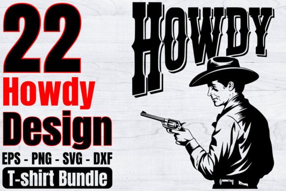 Download Funny Howdy Western Shirt Design Bundle - Bundle Collection