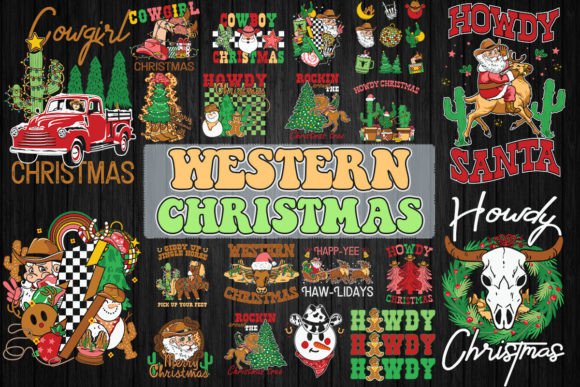 Download Western Christmas Bundle SVG 20 Designs - Bundle Collection