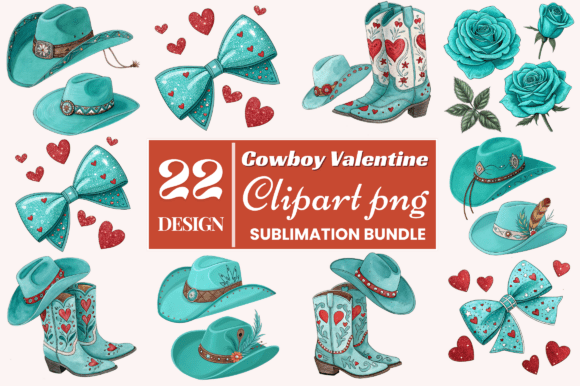 Download Cowboy Valentine Clipart PNG Bundle - Bundle Collection