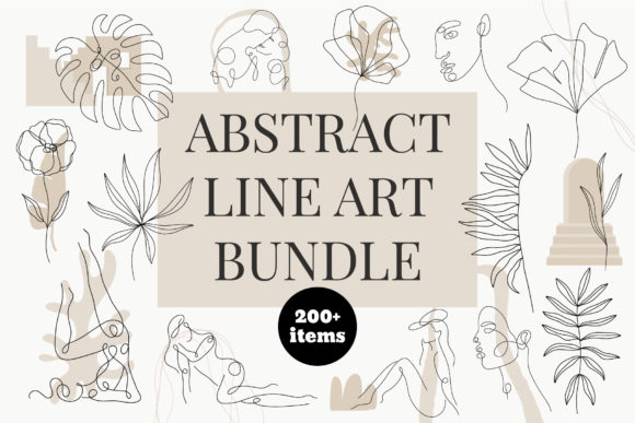 Download Abstract  Line Art Bundle - Bundle Collection