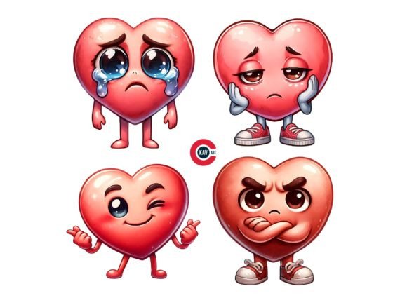 Download Heart Emotes Clipart, Cute Heart Emotion - Emotion Collection
