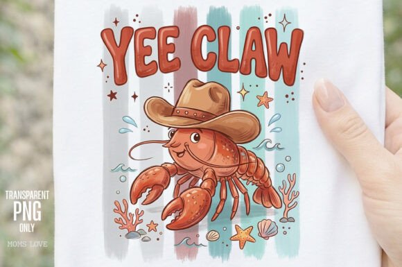 Download Yee Claw Crawfish Cowboy Sublimation PNG - Fish Collection