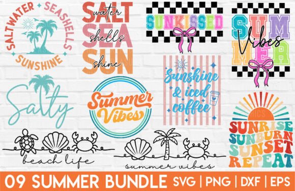 Download Summer SVG Bundle Ocean Beach Vacation - Bundle Collection