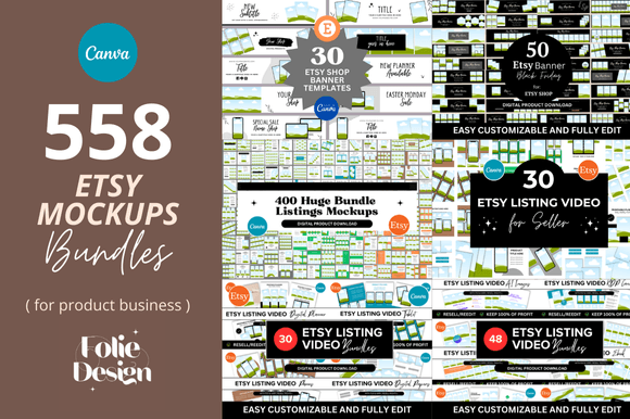 Download 558 Etsy Mockups Templates Bundle - Bundle Collection