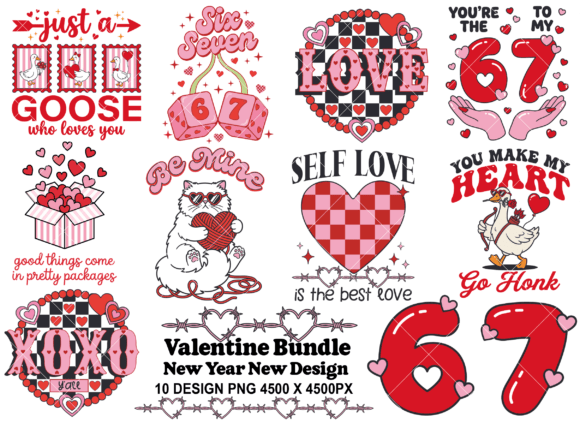 Download Valentine Cute Goose Love, 67 6 7 Bundle - Bundle Collection