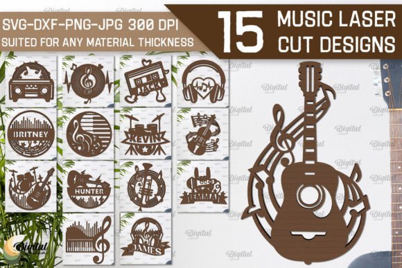 Download Music Wall Decor Laser Cut Bundle - Bundle Collection