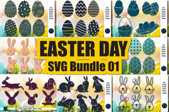 Download Paper Cut Easter Egg Element SVG Bundle - Bundle Collection