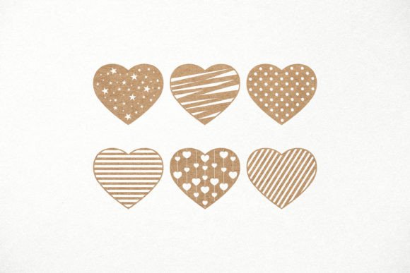 Download Heart SVG Bundle, 6 Patterned Hearts - Bundle Collection