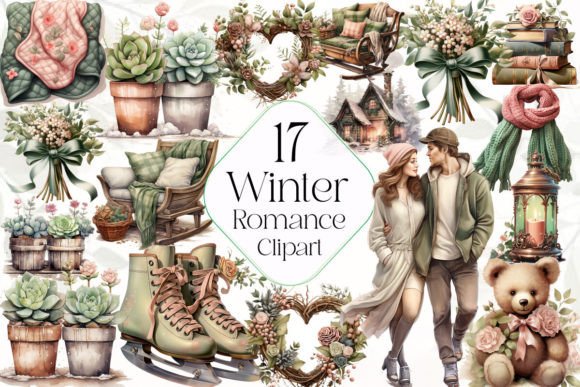 Download Winter Romance Clipart Bundle - Bundle Collection
