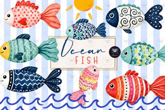 Download Ocean Fish Clipart Watercolor - Fish Collection