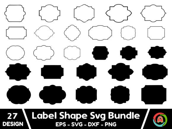 Download Label Shape Svg Bundle, Label - Bundle Collection