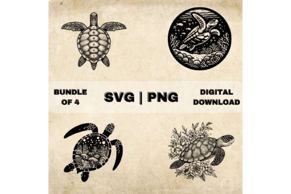 Download Sea Turtle SVG Bundle, Sea Turtle Clipart - Bundle Collection