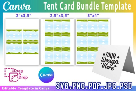 Download Tent Card Template Bundle,Place Card - Bundle Collection