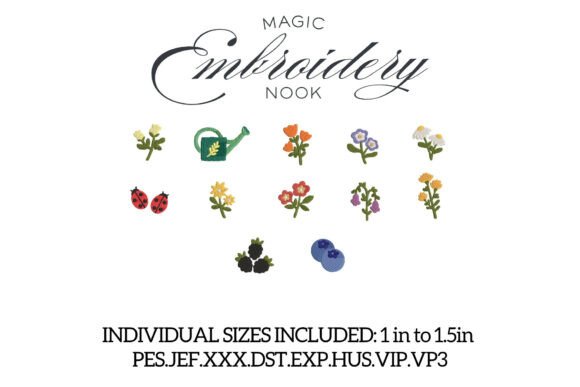 Download Mini Floral Garden Bundle X 13 Designs - Bundle Collection