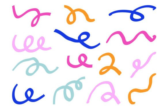 Download Colorful Curved Line SVG Bundle Set Pack - Bundle Collection