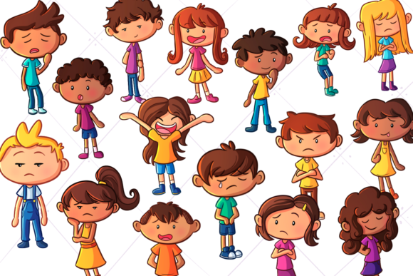 Download Emotion Kids Clip Art - Emotion Collection