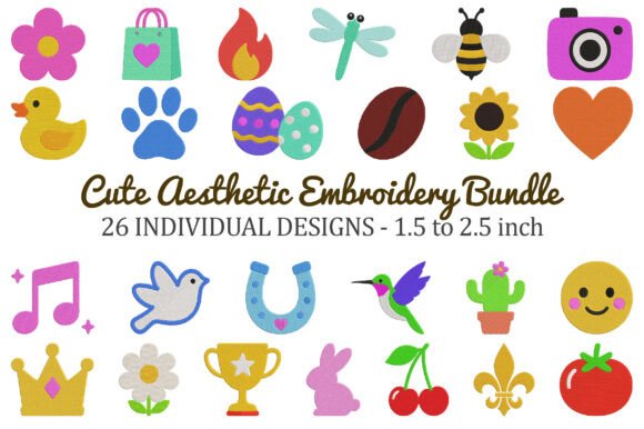 Download Cute Aesthetic Embroidery Bundle - Bundle Collection