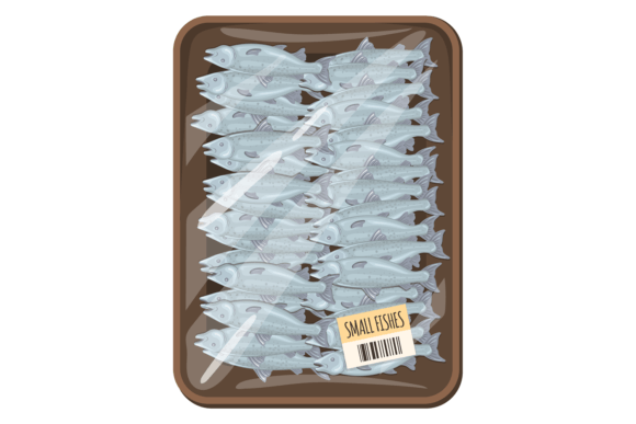 Download Fishes in Plastic Tray. Store Food Packa - Fish Collection