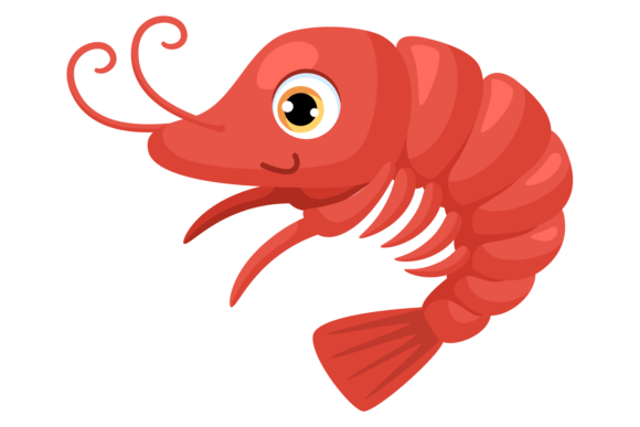 Download Shrimp Cartoon Character. Shellfish Baby - Fish Collection