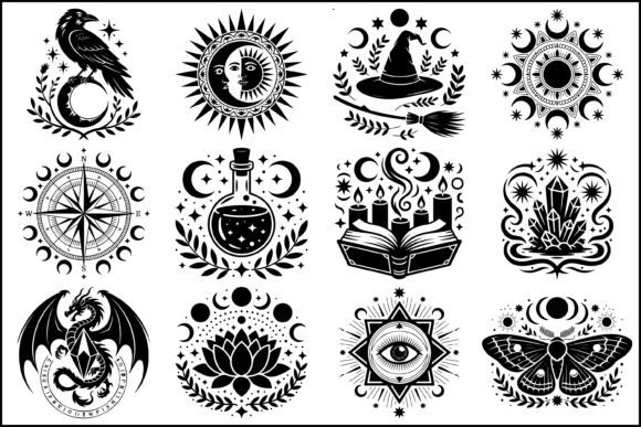 Download Mystical Witchcraft SVG Symbol Bundle - Bundle Collection