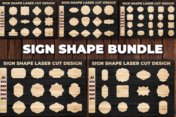 Download Laser Die Cut Sign Shape SVG Bundle - Bundle Collection